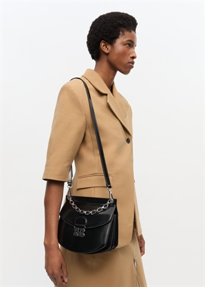 Apo-G small box chain bag Black A6910 Ganni 